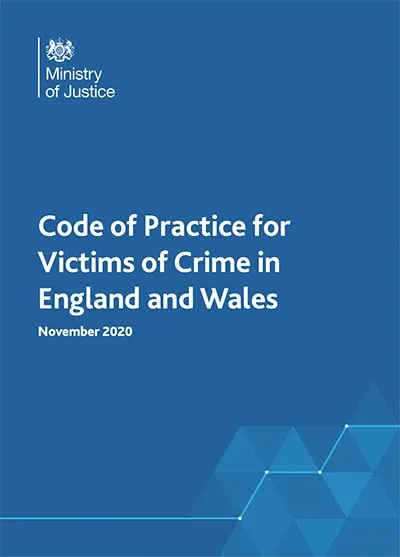 MOJ code of practice for victims of crime